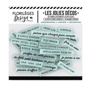Florilèges Design LES JOLIS DECOS  Mots doux Célédon