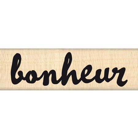 Florilèges Design Tampon bois Bonheur brush