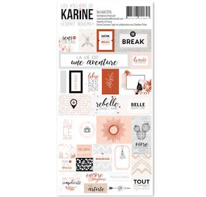 Les Ateliers de Karine ESPRIT BOHEME Petits Stickers