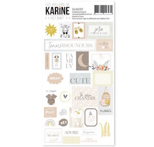 Les Ateliers de Karine HEY BABY Petits Stickers