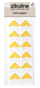 Zibuline COINS PAPIER jaune