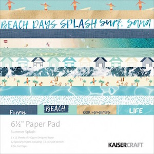 Kaisercraft SUMMER SPASH Paper pad 6'x 6'