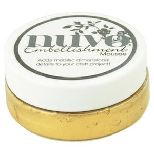 Nuvo embellishment MOUSSE Indian Gold